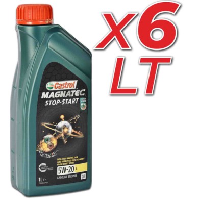 CAS.jpg Castrol Magnatec Start E Stop 5w20 Totalmente Sintetico 6 Litri