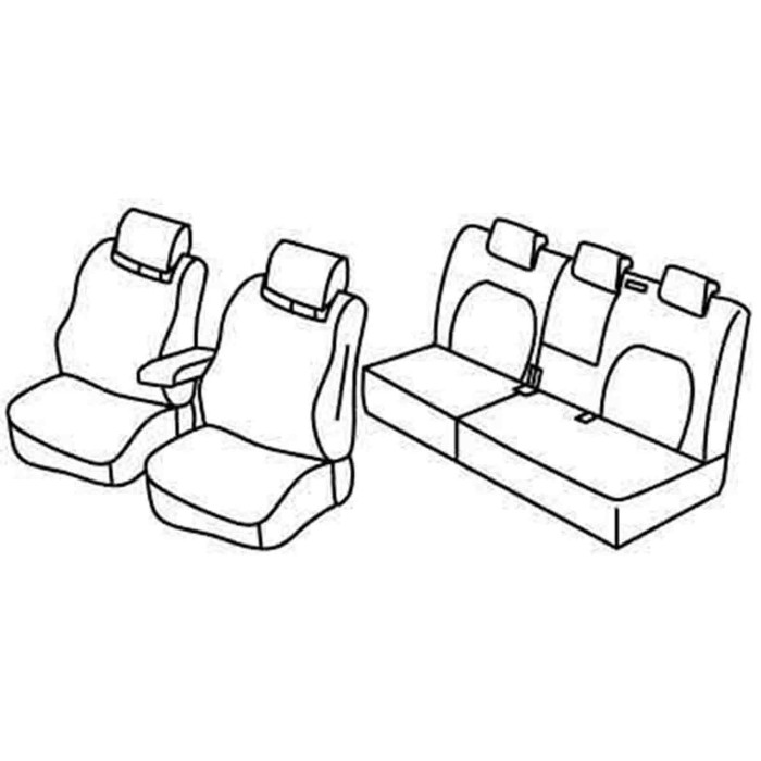 QF31001.JPG Set Coprisedili Superior Nocciola Seat Altea Serie 31000 Coprisedili Su Misura