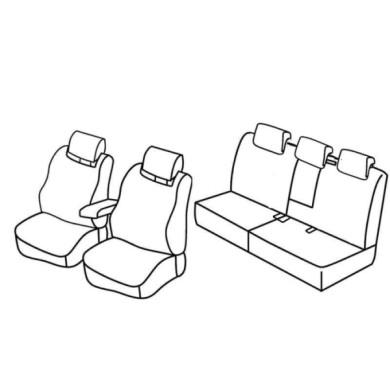QF31002.JPG Set Coprisedili Superior Nero/rosso Seat Altea Xl Serie 31000 Coprisedili Su Misura Qf31002e