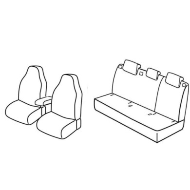 QF32029.JPG Set Coprisedili Superior Nero/grigio Skoda Rapid 5p Serie 32000 Coprisedili Su Misura Qf32029f