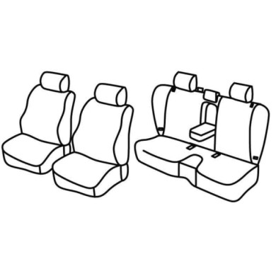 QF34002.JPG Set Coprisedili Superior Nero/rosso Subaru Forester Serie 34000 Coprisedili Su Misura Qf34002e