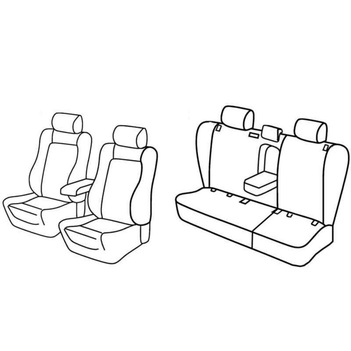 QF36009.JPG Set Coprisedili Superior Beige Toyota Avensis 4p Serie 36000 Coprisedili Su Misura Qf36009b