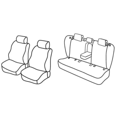 QF36011.JPG Set Coprisedili Superior Nocciola Toyota Avensis 4p Serie 36000 Coprisedili Su Misura Qf36011a