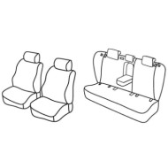 QF36011.JPG Set Coprisedili Superior Grigio/nero Toyota Avensis 4p Serie 36000 Coprisedili Su Misura Qf36011c
