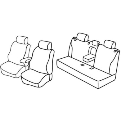 QF36023.JPG Set Coprisedili Superior Beige Toyota Prius 5p Serie 36000 Coprisedili Su Misura Qf36023b