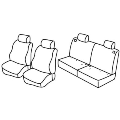 QF36024.JPG Set Coprisedili Superior Grigio/nero Toyota Rav4 5p Serie 36000 Coprisedili Su Misura Qf36024c