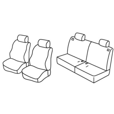QF36025.JPG Set Coprisedili Superior Grigio/nero Toyota Rav4 5p Serie 36000 Coprisedili Su Misura