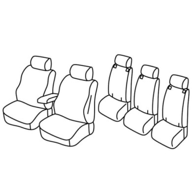 QF36031.JPG Set Coprisedili Superior Grigio/nero Toyota Verso Serie 36000 Coprisedili Su Misura