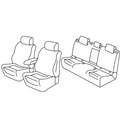 QF36041.JPG Set Coprisedili Superior Beige Toyota Prius 5p Serie 36000 Coprisedili Su Misura Qf36041b