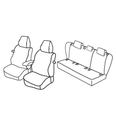 QF37029.JPG Set Coprisedili Superior Nero/rosso Volkswagen Golf V 3p Serie 37000 Coprisedili Su Misura Qf37029e
