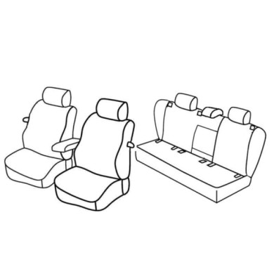 QF37032.JPG Set Coprisedili Superior Nero/grigio Volkswagen Golf V 3p Serie 37000 Coprisedili Su Misura Qf37032f