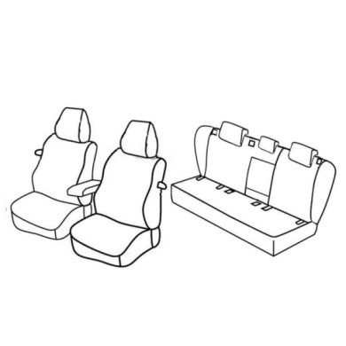 QF37033.JPG Set Coprisedili Superior Nocciola Volkswagen Golf V 3p Serie 37000 Coprisedili Su Misura Qf37033a