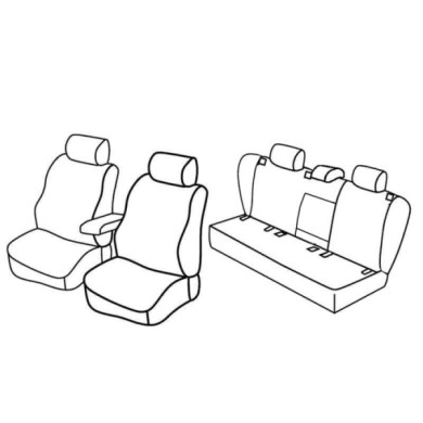 QF37040.JPG Set Coprisedili Superior Nocciola Volkswagen Golf V 5p Serie 37000 Coprisedili Su Misura Qf37040a