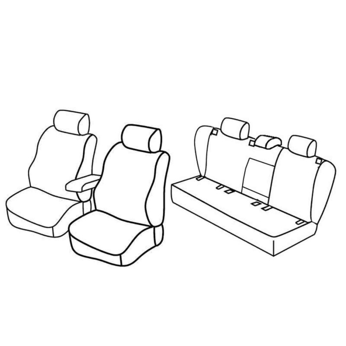QF37040.JPG Set Coprisedili Superior Nocciola Volkswagen Golf V 5p Serie 37000 Coprisedili Su Misura Qf37040a