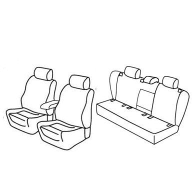 QF37048.JPG Set Coprisedili Superior Nocciola Volkswagen Golf V 5p Serie 37000 Coprisedili Su Misura Qf37048a