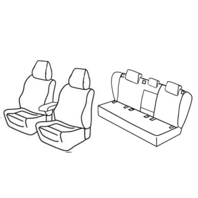 QF37049.JPG Set Coprisedili Superior Nero/grigio Volkswagen Golf V 5p Serie 37000 Coprisedili Su Misura Qf37049f