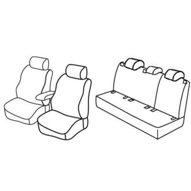 QF37054.JPG Set Coprisedili Superior Grigio/nero Volkswagen Golf Vi 5p Serie 37000 Coprisedili Su Misura Qf37054c