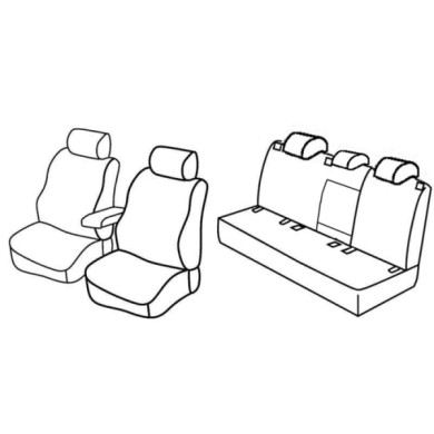 QF37055.JPG Set Coprisedili Superior Grigio/nero Volkswagen Golf Vi 5p Serie 37000 Coprisedili Su Misura Qf37055c