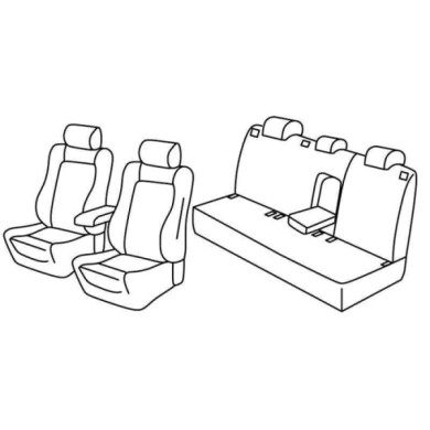 QF37057.JPG Set Coprisedili Superior Beige Volkswagen Golf Vi 5p Serie 37000 Coprisedili Su Misura Qf37057b