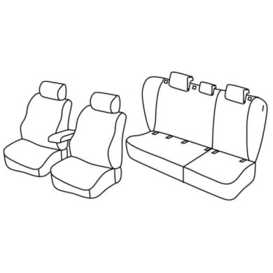 QF37058.JPG Set Coprisedili Superior Beige Volkswagen Golf Vi Variant Serie 37000 Coprisedili Su Misura Qf37058b