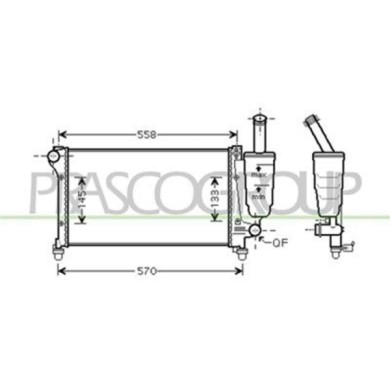 FT122R009_1.JPG Radiatore Per Fiat Panda Dal 2003 Al 2011