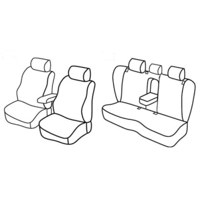 QF37074.JPG Set Coprisedili Superior Grigio/nero Volkswagen Passat 4p Serie 37000 Coprisedili Su Misura Qf37074c