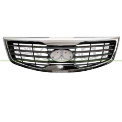 KI0242011_1.JPG Griglia Radiatore Grigio/argento Con Modanatura Cromata Per Kia Sportage (sl) Dal 2011 Al 2015