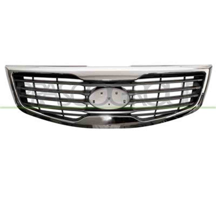 KI0242011_1.JPG Griglia Radiatore Grigio/argento Con Modanatura Cromata Per Kia Sportage (sl) Dal 2011 Al 2015