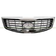Griglia Radiatore Grigio/argento Con Modanatura Cromata Per Kia Sportage (sl) Dal 2011 Al 2015