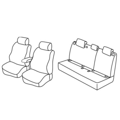 QF37077.JPG Set Coprisedili Superior Grigio/nero Volkswagen Passat 4p Serie 37000 Coprisedili Su Misura Qf37077c