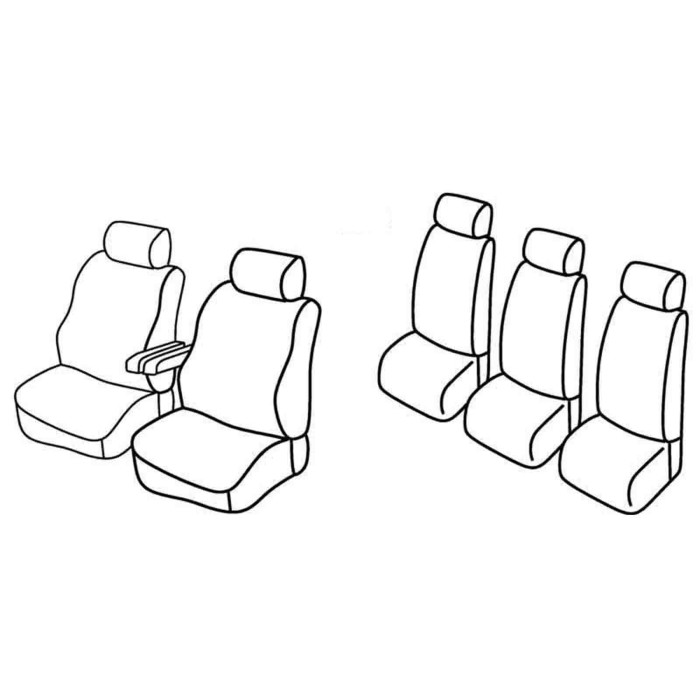 QF37123.JPG Set Coprisedili Superior Nero/blu Volkswagen Sharan Serie 37000 Coprisedili Su Misura Qf37123d
