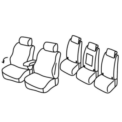 QF37145.JPG Set Coprisedili Superior Nero/grigio Volkswagen Touran Serie 37000 Coprisedili Su Misura Qf37145f