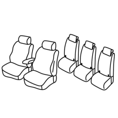 QF37146.JPG Set Coprisedili Superior Nero/grigio Volkswagen Touran Serie 37000 Coprisedili Su Misura Qf37146f