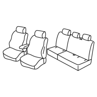QF37158.JPG Set Coprisedili Superior Nocciola Volkswagen Caddy Life Serie 37000 Coprisedili Su Misura Qf37158a