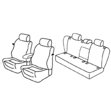 QF37179.JPG Set Coprisedili Superior Grigio/nero Volkswagen Golf V 3p Serie 37000 Coprisedili Su Misura Qf37179c