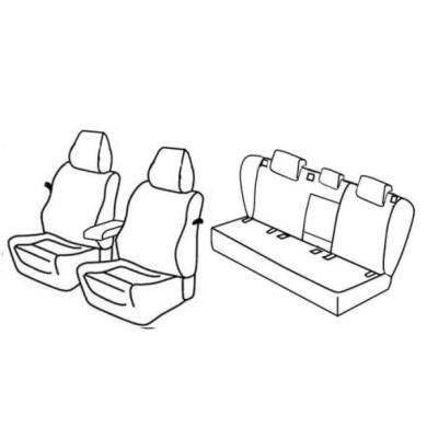 QF37180.JPG Set Coprisedili Superior Grigio/nero Volkswagen Golf V 3p Serie 37000 Coprisedili Su Misura Qf37180c
