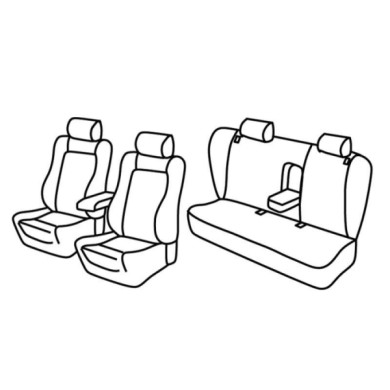 QF37195.JPG Set Coprisedili Superior Beige Volkswagen Passat 4p Serie 37000 Coprisedili Su Misura Qf37195b