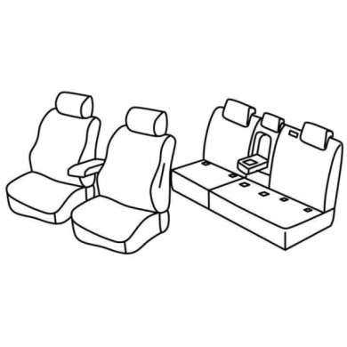 QF37251.JPG Set Coprisedili Superior Nero/grigio Volkswagen Tiguan Serie 37000 Coprisedili Su Misura Qf37251f