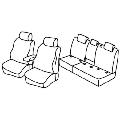 QF37252.JPG Set Coprisedili Superior Grigio/nero Volkswagen Tiguan Serie 37000 Coprisedili Su Misura Qf37252c