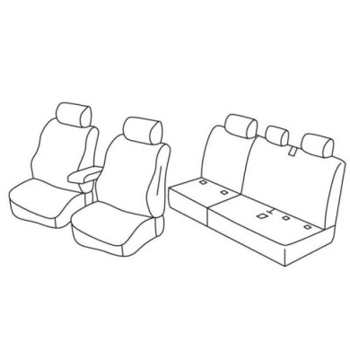 QF37253.JPG Set Coprisedili Superior Nero/rosso Volkswagen Caddy Life Serie 37000 Coprisedili Su Misura Qf37253e