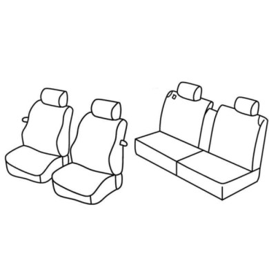 QF38001.JPG Set Coprisedili Superior Grigio/nero Volvo C30 Serie 38000 Coprisedili Su Misura