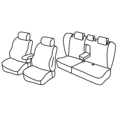 QF38002.JPG Set Coprisedili Superior Grigio/nero Volvo S40 Serie 38000 Coprisedili Su Misura Qf38002c