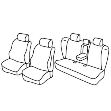 QF38003.JPG Set Coprisedili Superior Grigio/nero Volvo S60 4p Serie 38000 Coprisedili Su Misura