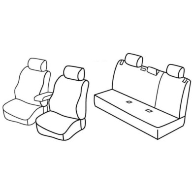 QF38006.JPG Set Coprisedili Superior Beige Volvo V40-v40 Cross Country Serie 38000 Coprisedili Su Misura