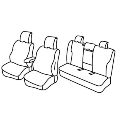 QF38011.JPG Set Coprisedili Superior Nero/grigio Volvo V60 Serie 38000 Coprisedili Su Misura