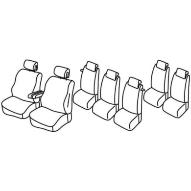 QG13027.JPG Set Coprisedili Superior Grigio/nero Citroen C4 Grand Picasso Serie 13000 Coprisedili Su Misura Qg13027c