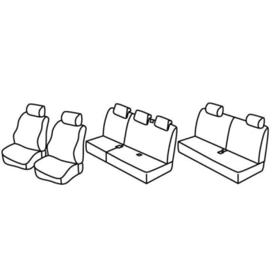 QG14011.JPG Set Coprisedili Superior Grigio/nero Dacia Logan Mcv 5p Serie 14000 Coprisedili Su Misura