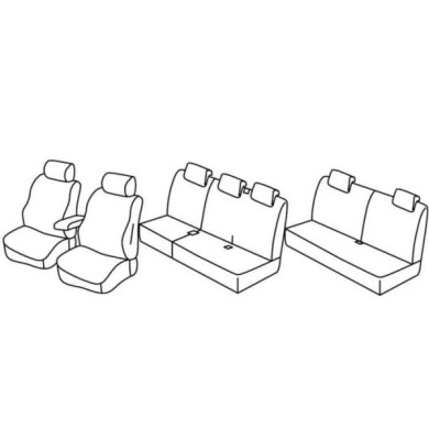 QG14020.JPG Set Coprisedili Superior Nero/rosso Dacia Lodgy-lodgy Stepway Serie 14000 Coprisedili Su Misura