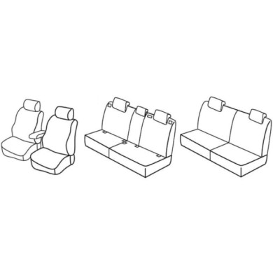 QG18018.JPG Set Coprisedili Superior Grigio/nero Hyundai Santa Fe Serie 18000 Coprisedili Su Misura Qg18018c