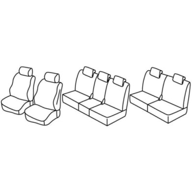 QG23018.JPG Set Coprisedili Superior Nero/grigio Mazda 5 5p Serie 23000 Coprisedili Su Misura Qg23018f